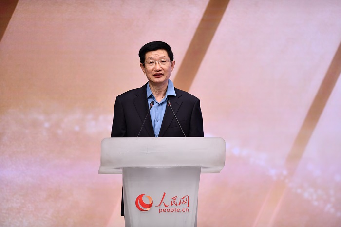 中國民營經濟研究會會長李兆前。人民網記者 任峰濤攝
